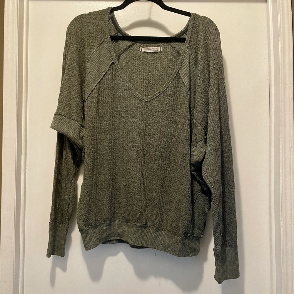 We The Free waffle knit sweater